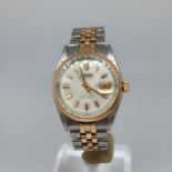 RARE Rolex Datejust Rose Gold and Steel Ref 6605