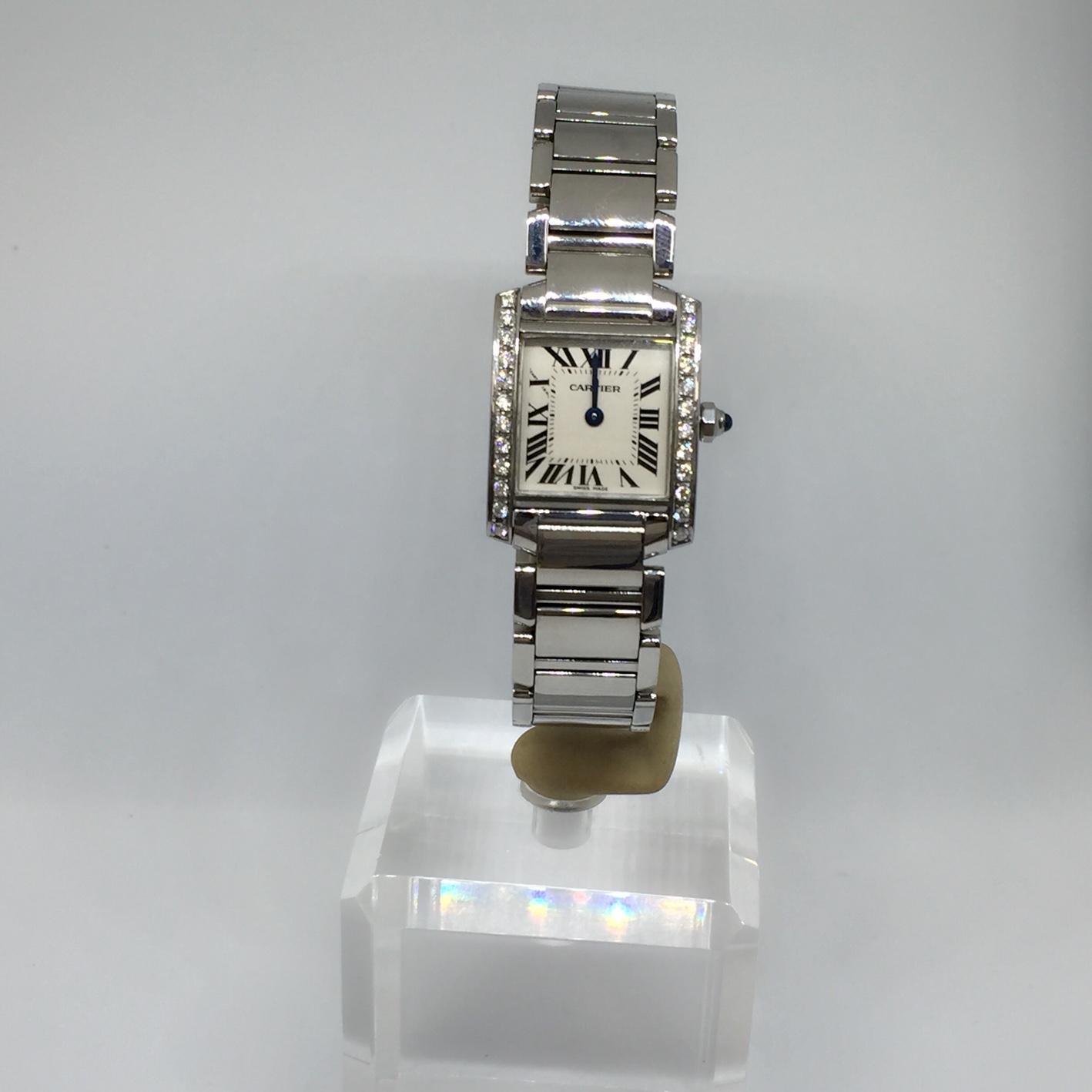 Cartier Tank Francaise Stainless Steel Diamond Set