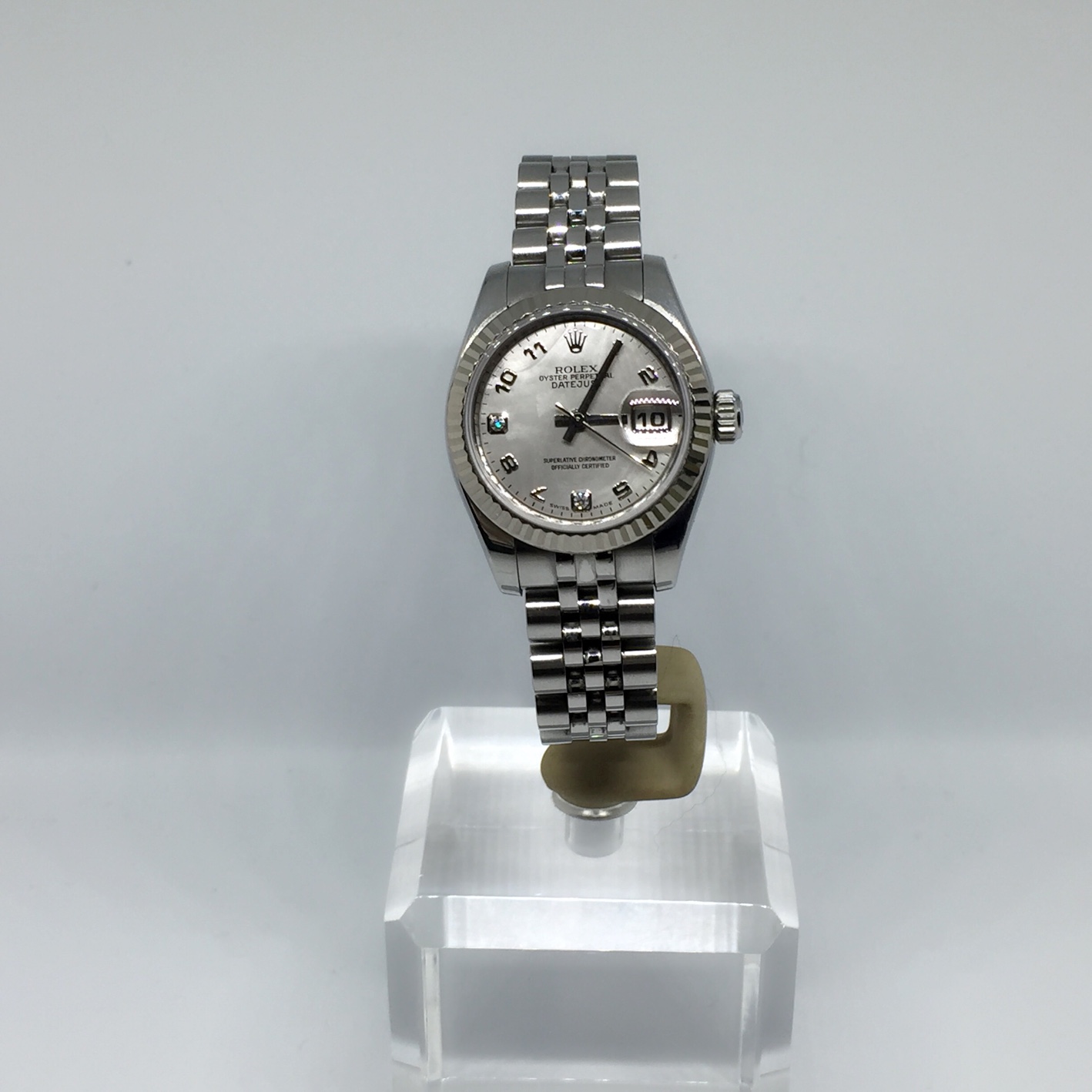 Rolex Datejust Ref 179174 Mother Of Pear Diamond Dial