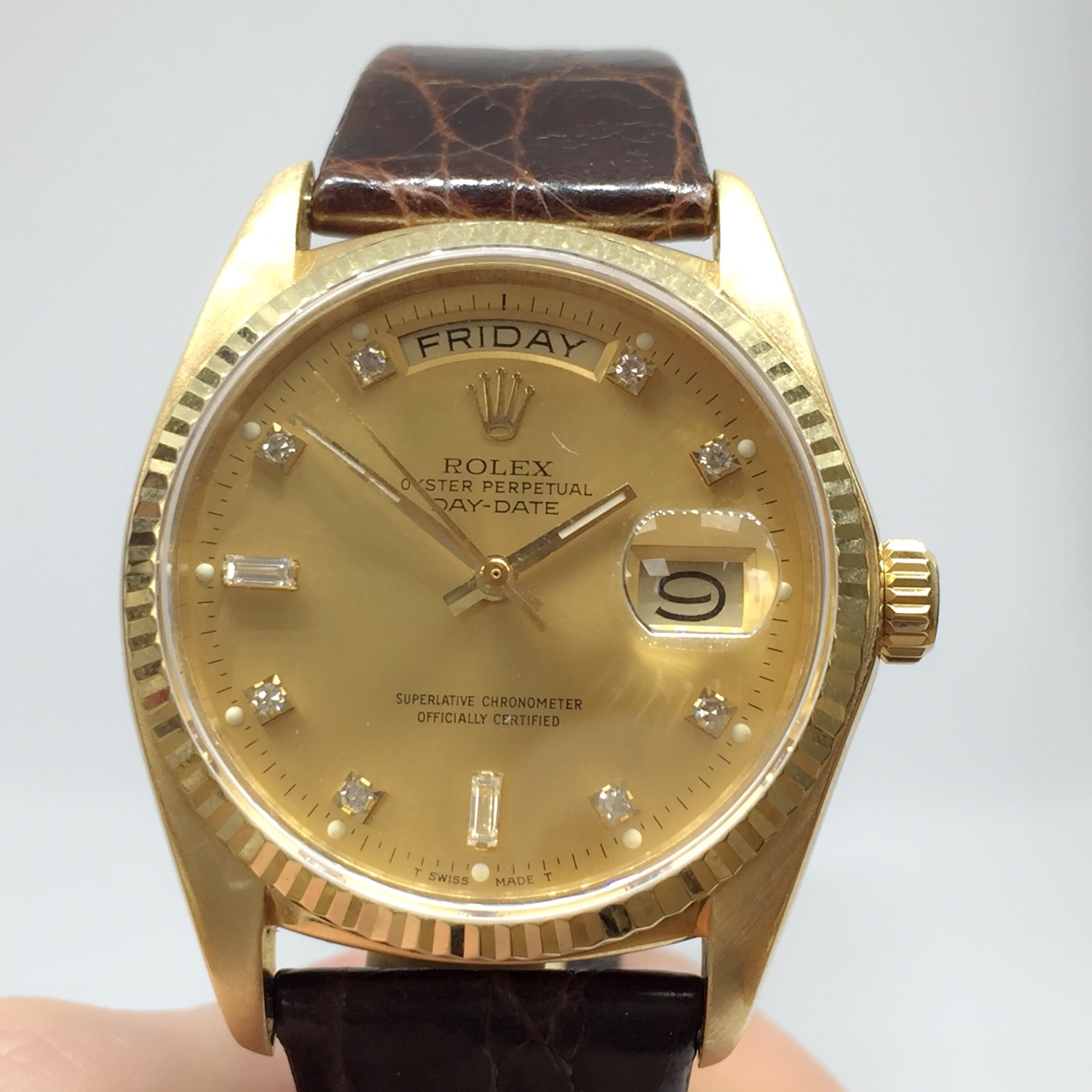 Rolex Day Date Diamond Dial Ref 18038 - Image 4 of 4