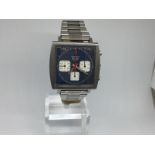 Rare Heuer Monaco Chronograph Steve Mcqueen