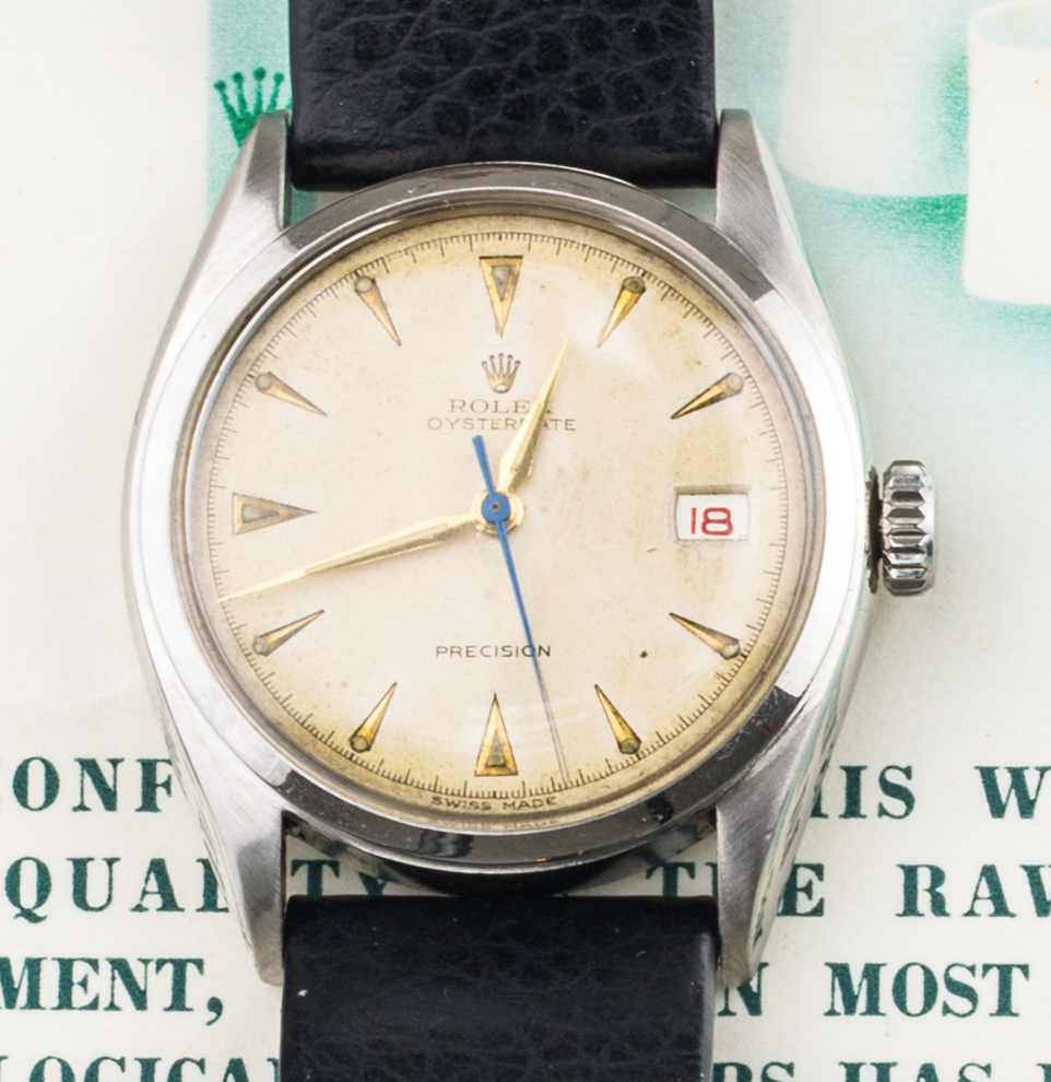 Rolex Oysterdate Ref 6094 with original papers - Image 3 of 3