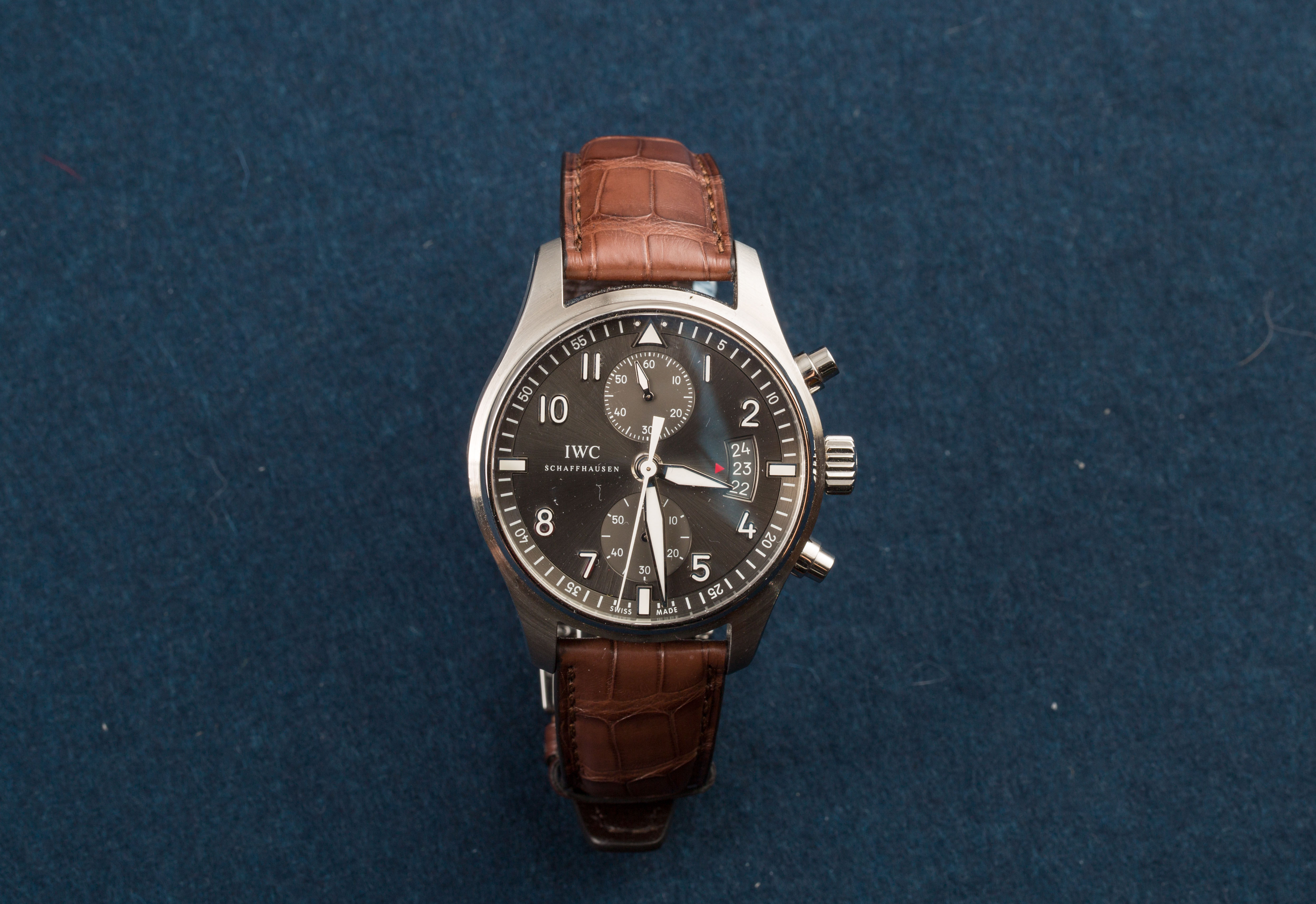 IWC Pilot Spitfire Chronograph New Old Stock Ref IW387804