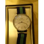 New boxed Daniel Wellington wristwatch in stainless steel case