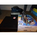 Mixed collection of items including tens machine blood pressure monitor headphones etc