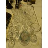 Quantity of mixed glasses mostly antique