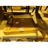 Vintage wooden guillotine