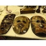 Collection of African masks