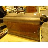 Cased antique sewing machine