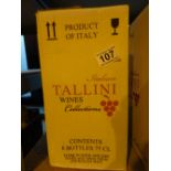 Case of six bottles of Italian Tallini Pinot Grigio Blush rose wine CONDITION REPORT: