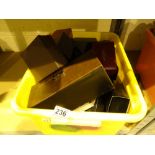 Collection of mixed wristwatch boxes etc
