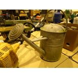 Galvanised watering can