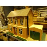 Vintage dolls house with some furniture