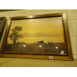 Coulson print of Sunset Harvest Landscape 50 x 80 cm