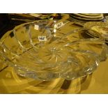 Large Italian crystal fruit bowl D: 35 cm