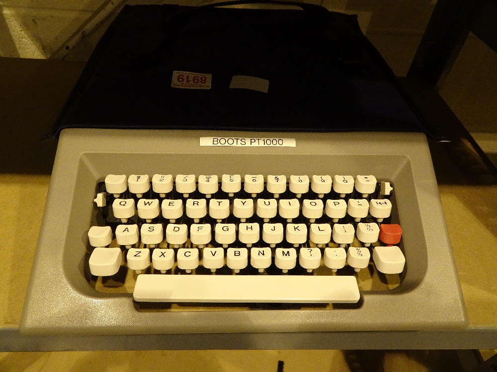 Cased Boots PT1000 typewriter