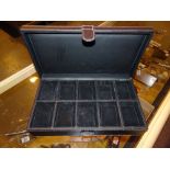 Ten wristwatch leatherette storage box