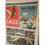 Collection of 1950-1951 Eagle Comics including Dan Dare mostly in good condition