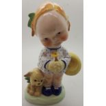 Shelley Mabel Lucie Attwell figurine called 'I Shy' CONDITION REPORT: No cracks
