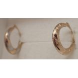 Pair of 9ct gold earrings