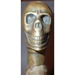 Skull head walking stick 92 x 18 cm