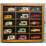 Display case including vehicles