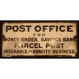 Original metal and enamel Post Office sign 66 x 30 cm