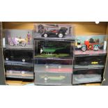 Batman diecast model vehicles 30in display case boxes