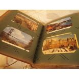 Vintage postcard album of over 300 postcards