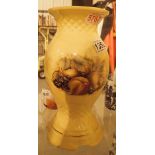 Large Aynsley Fallen Fruits vase H: 27 cm