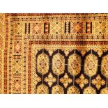 Blue ground Bokhara rug 1.9 x 1.