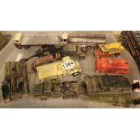 Tray of Dinky toys including tank carrier with tank