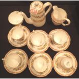 Fine bone china Staffordshire coffee set