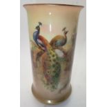 Royal Worcester Birds of Paradise vase signed Austin A/F H: 14 cm CONDITION REPORT: