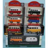 Assorted Volkswagen camper van models