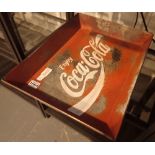 Metal Coca Cola tray L: 48 cm