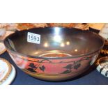 Pilkington Royal Lancastrian large lustre footed bowl A/F D: 20 cm