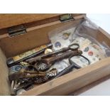 Box of mixed jewellery including silver