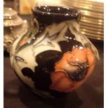 Modern Moorcroft small Bulbous vase H: 10 cm