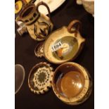 Five Torquay ware items