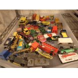 Tray of mainly Matchbox vehicles