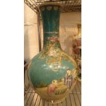 Large antique imperial Dayazhi porcelain vase commissioned by the Qing Empress Dowager Cixi with