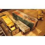 Dinky toys 504 blue tanker boxed and Bedford Artic refuse wagon trailer