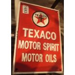 Cast iron Texaco sign L: 20 cm