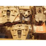 Collection of 1970s Star Wars model vehicles including Darth Vader Tie Fighter Snow Speeder etc