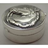 925 silver horse pill box