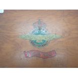 Original RAF hand painted sign dated 1943