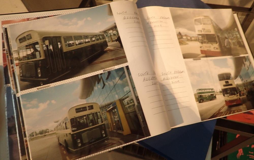 Three albums of photographs of buses 1970s onwards