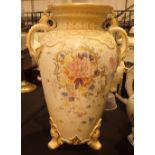 Large Royal Bonn 3 footed vase H: 45 cm