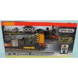 Hornby OO gauge DCC digital train set mixed goods including two locomotives wagons and digital